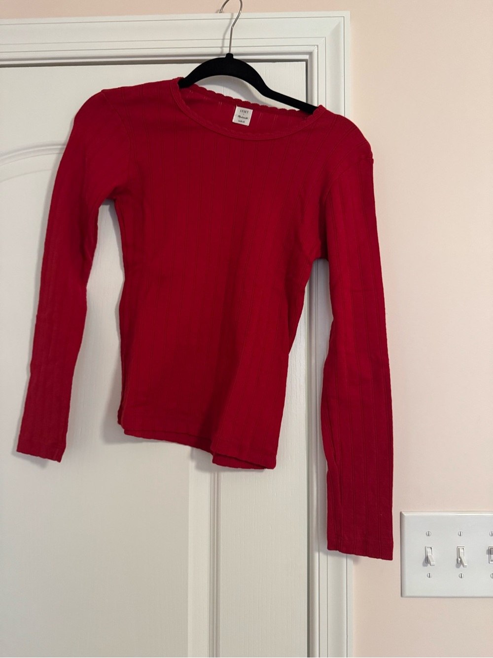NWOT Madewell x LESET Pointelle Perfect Tee